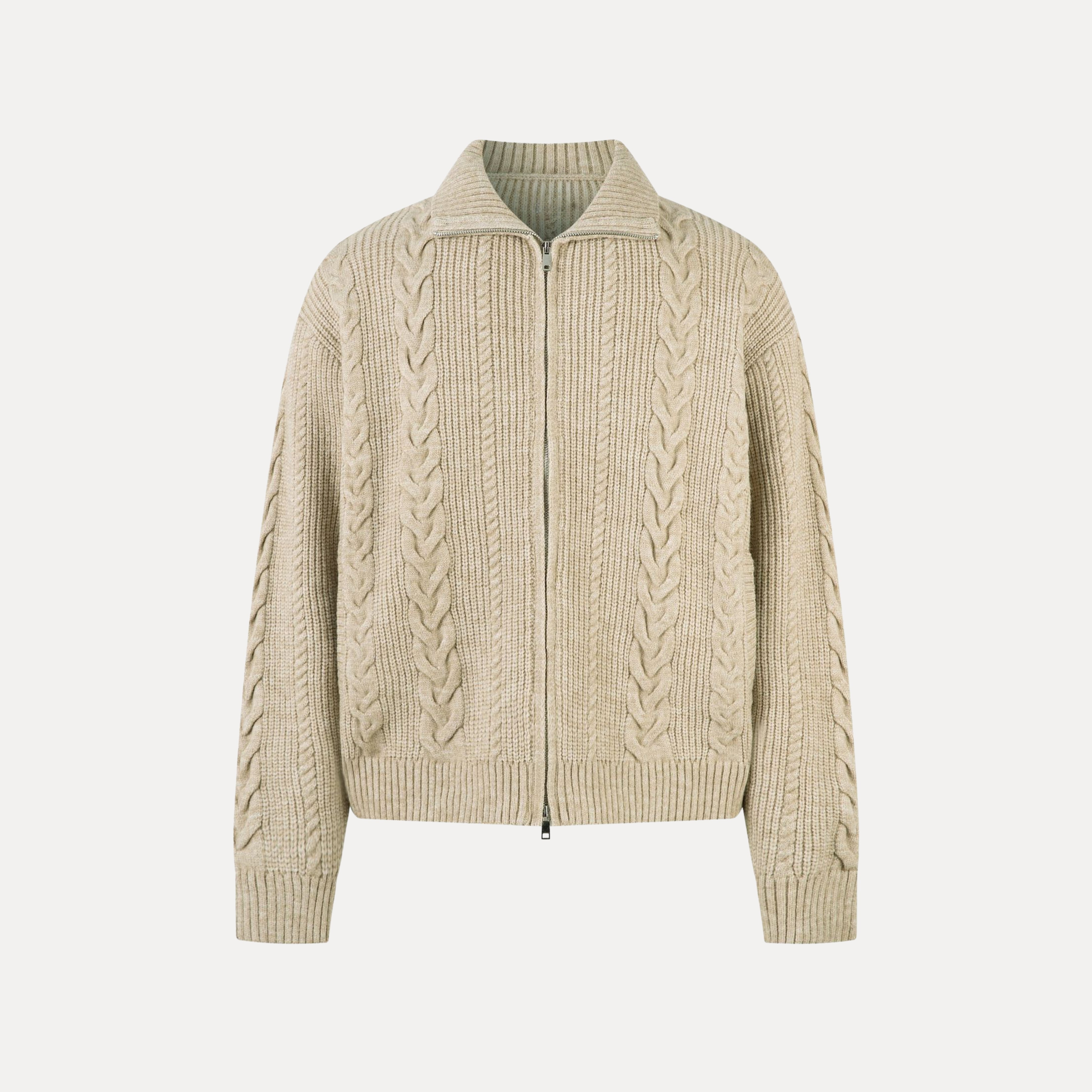 Everest Cable Zip Sweater