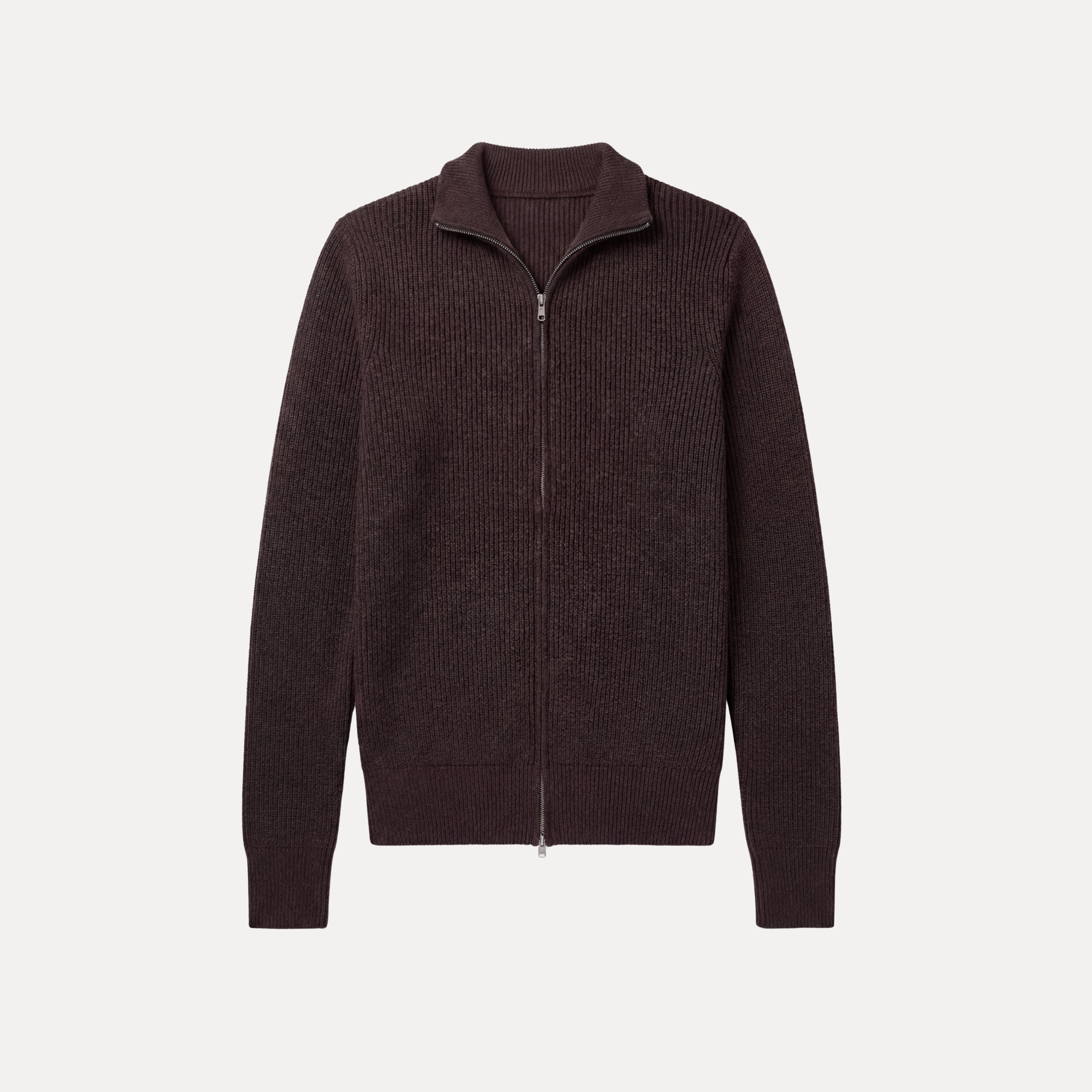 Ribbed Zip Sweater