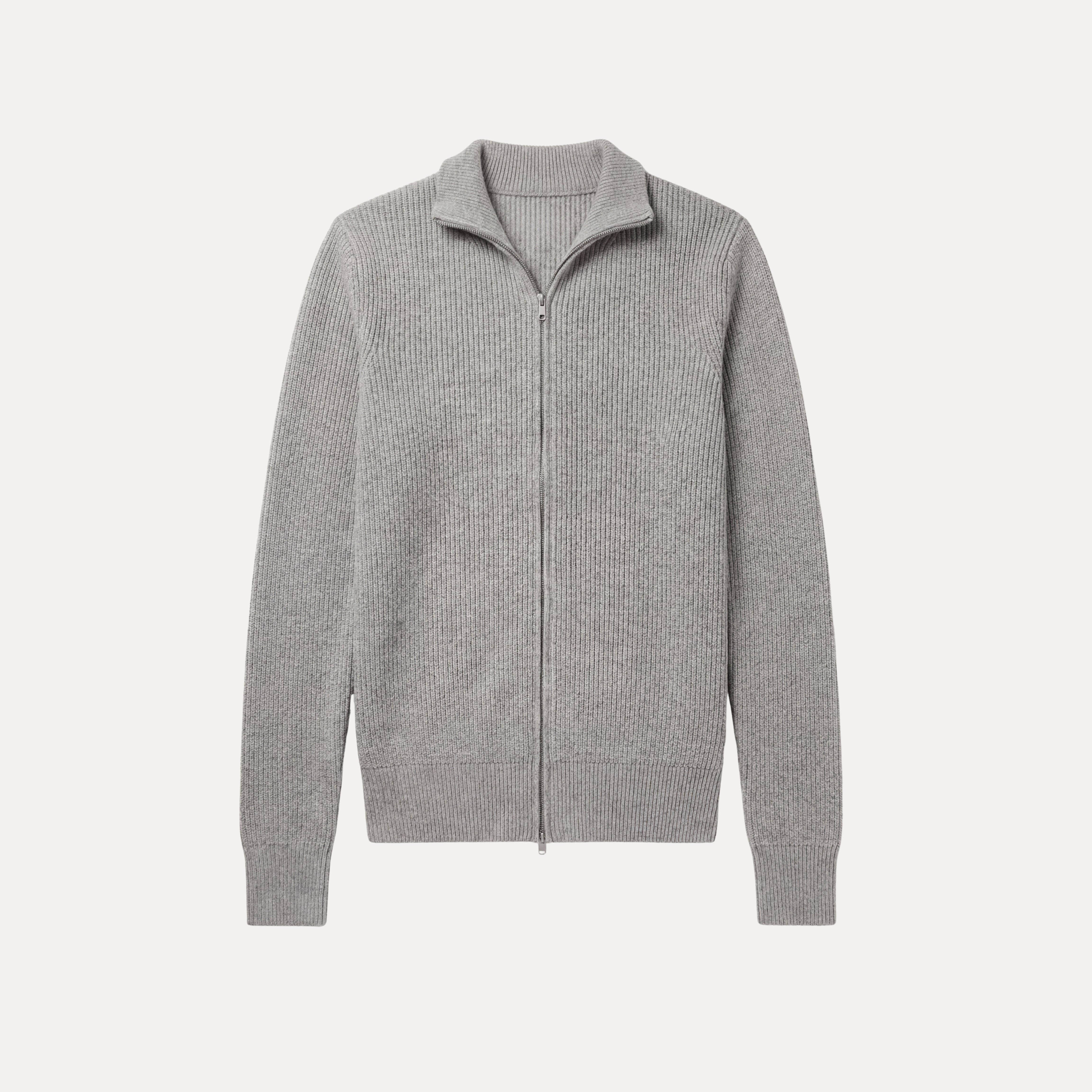 Ribbed Zip Sweater