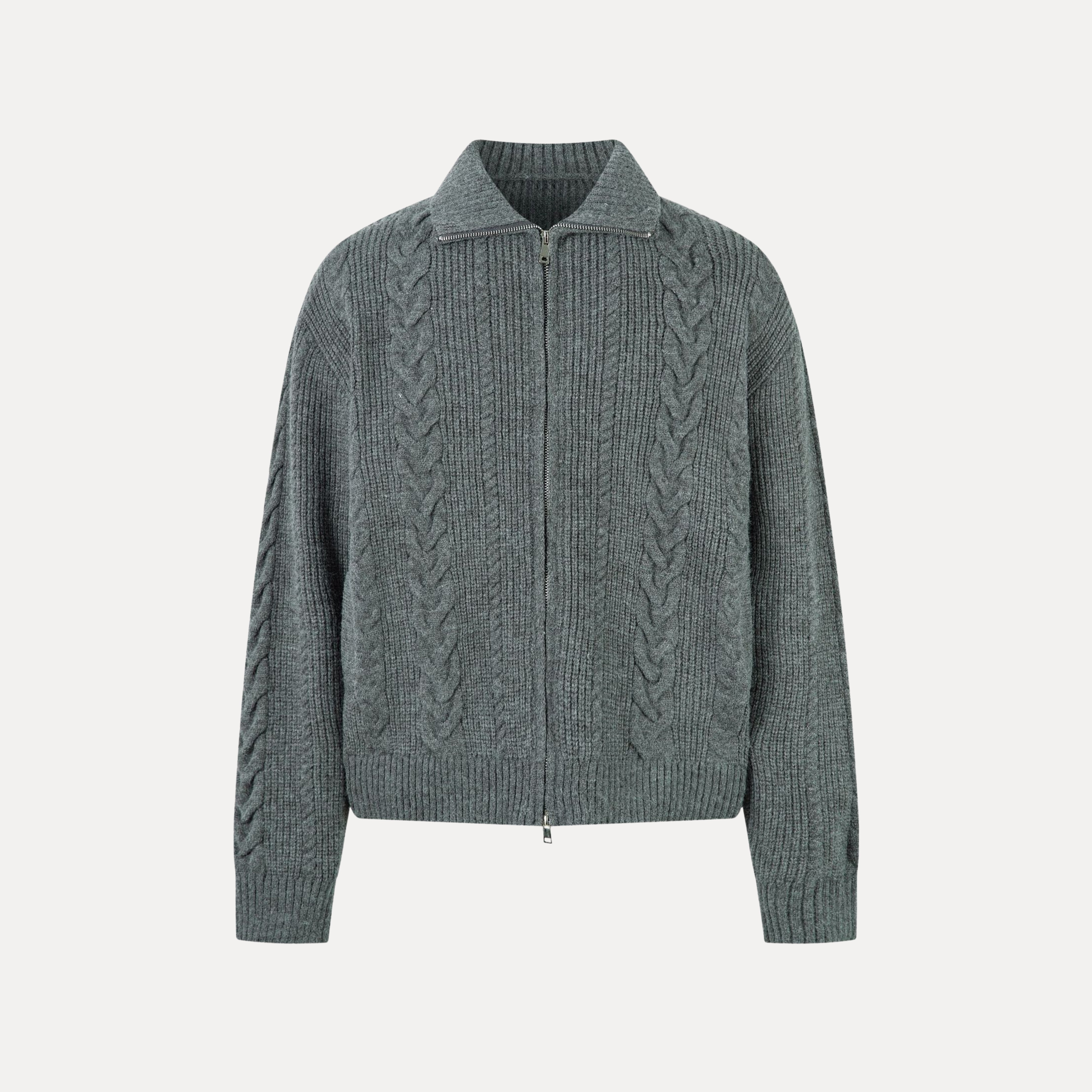 Everest Cable Zip Sweater