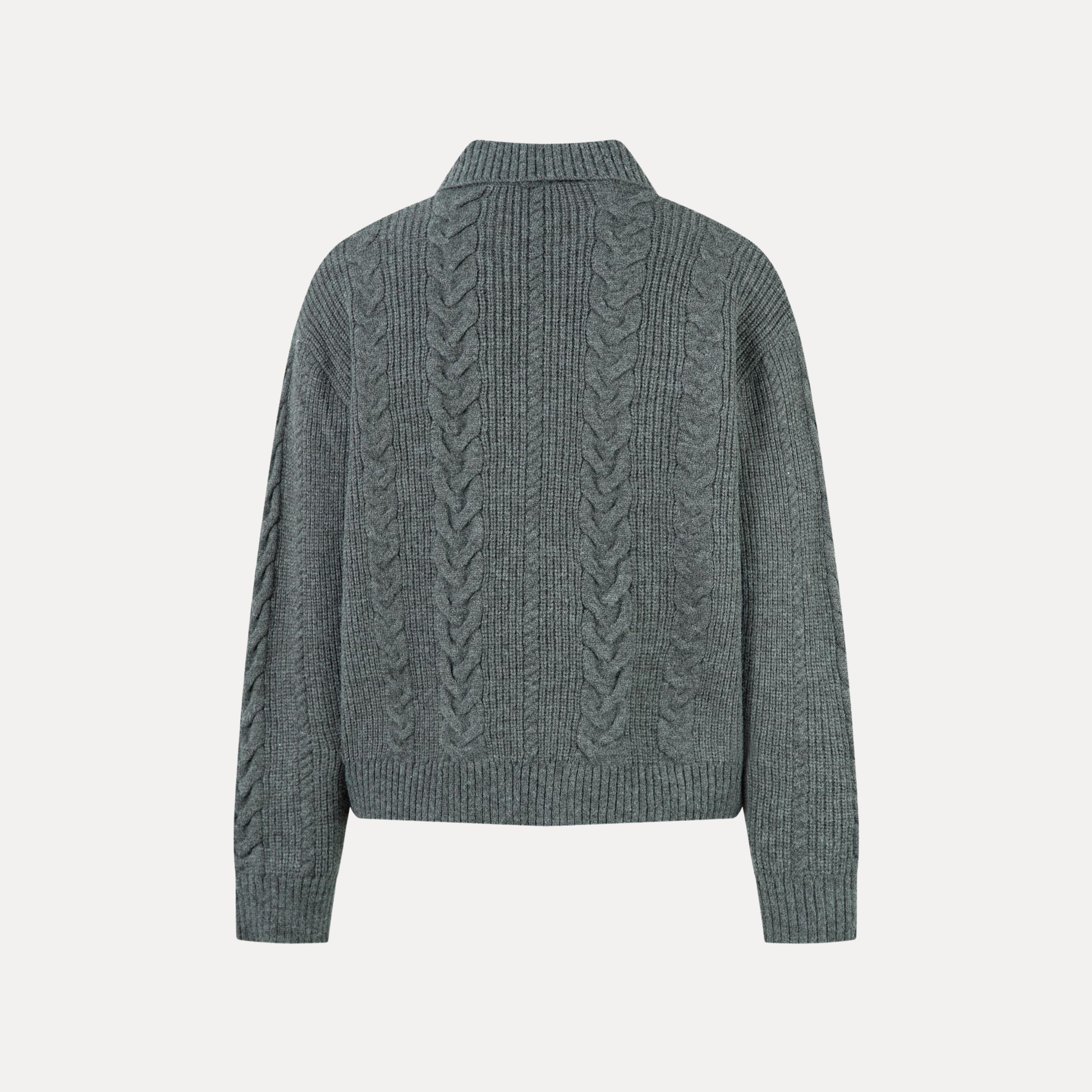 Everest Cable Zip Sweater