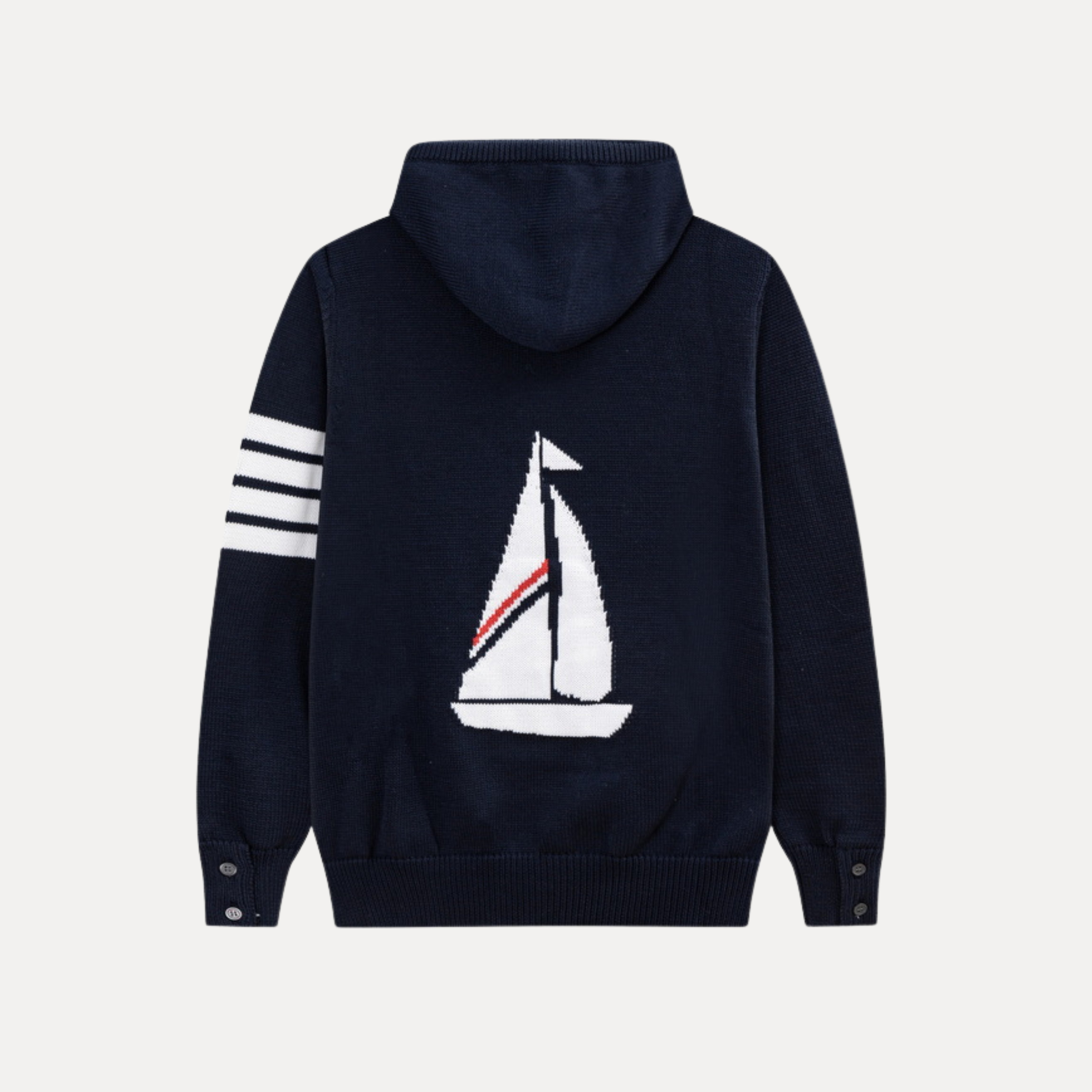 Sailboat Knit Hoodie