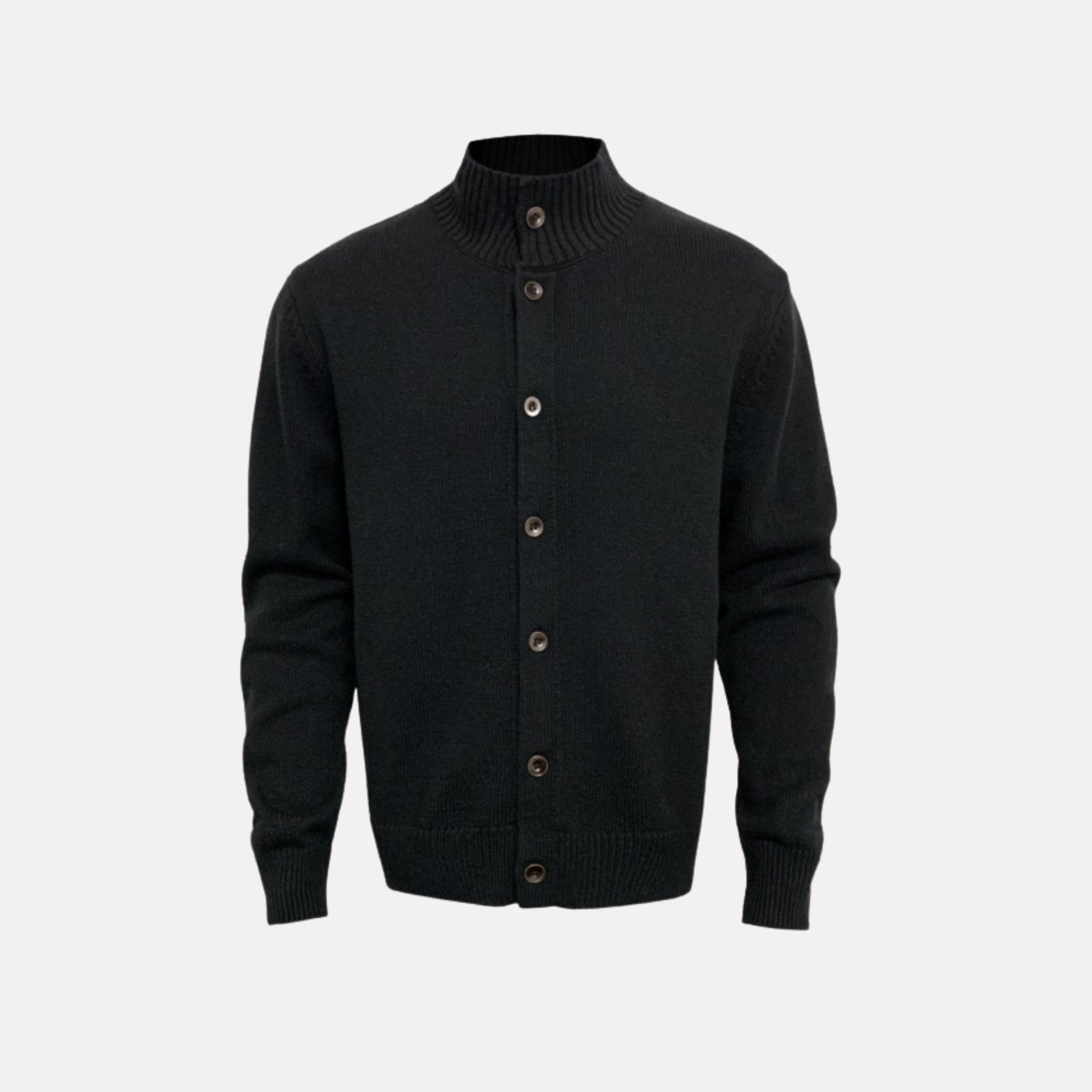 Button Neck Knit Cardigan